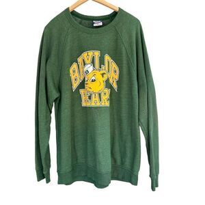 Charlie Hustle Baylor‎ Bears Vintage Crewneck Sweatshirt 2X Green Unisex